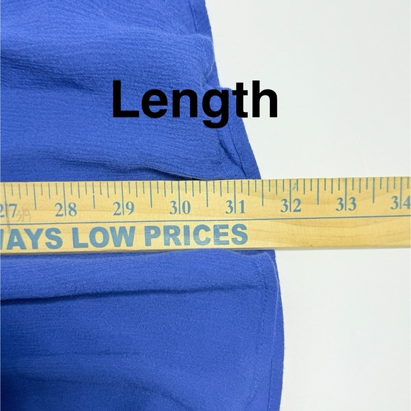 Umgee Royal Blue Lace Accent High Low Blouse/Tunic - Picture 8 of 9